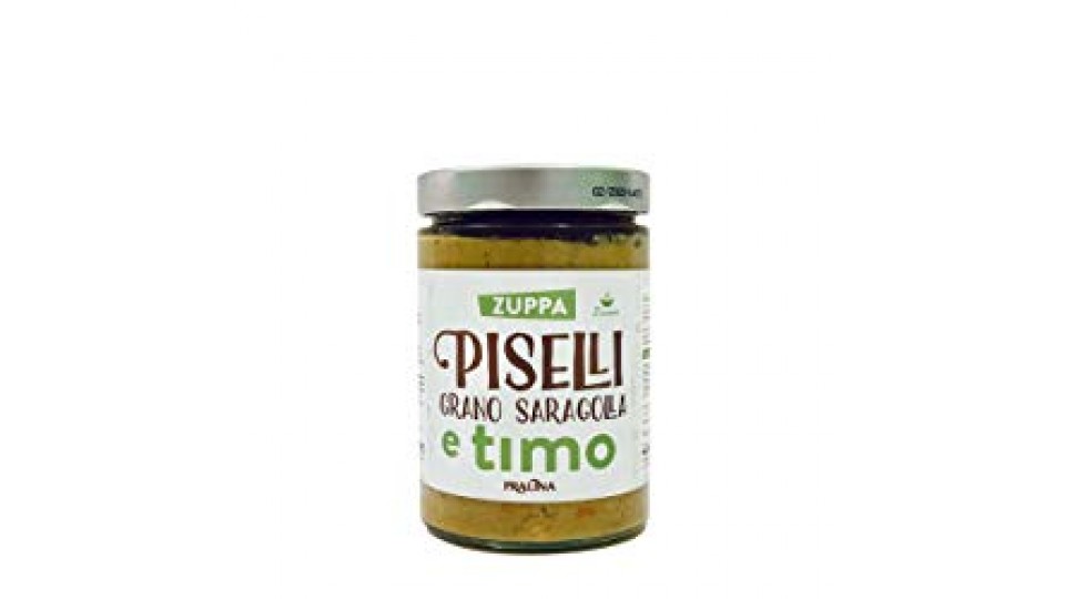 Pralina Zuppa di Piselli Grano Saragolla e Timo
