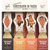 Sabadì Cioccolata in Tazza Bio con Cucchiaio, Confezione Regalo Assortita