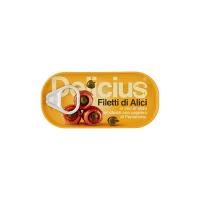 Delicius - Filetti di Alici All'Olio di Oliva, Arrotolati con Cappero di Pantelleria