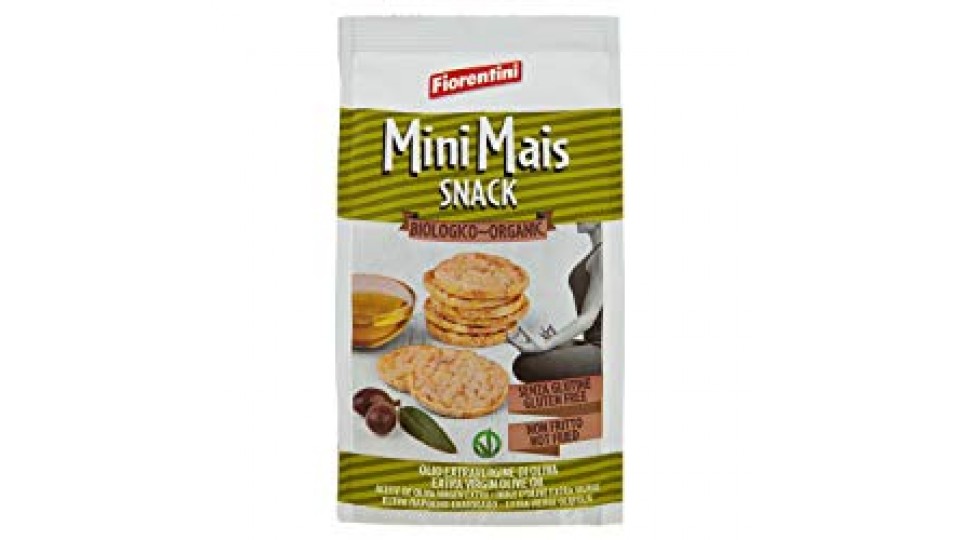Fiorentini - Mini gallette di mais all'olio extravergine d'oliva da agricoltura biologica - 16 confezioni da 50 Grammi, Senza glutine