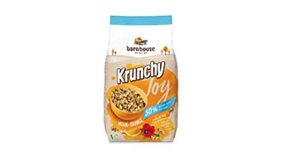 Krunchy Joy fiocchi di avena con papavero e arancio