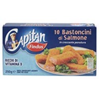 Capitan Findus - 10 Bastoncini Findus di Salmone con Croccante Pangrattato