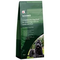 Marchio Amazon - Solimo - Alimento secco completo per cani adulti ricco di agnello e riso, 1 confezione da