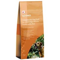 Marchio Amazon - Solimo - Alimento secco completo per cani adulti ricco di tacchino con piselli, 1  confezione da 