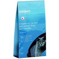 Marchio Amazon - Solimo - Alimento secco completo per gatti  adulti con salmone, tonno e verdure, 1 confezione da