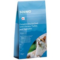 Marchio Amazon - Solimo - Alimento secco completo per gatti adulti con pollo, tacchino e verdure, 1 confezione da