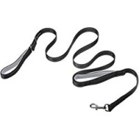 AmazonBasics - Guinzaglio imbottito per cani, con doppia maniglia, 1,82 m, Nero