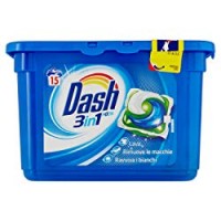 Dash Pods 15 Caps Regolare Detersivo Lavatrice in Monodosi