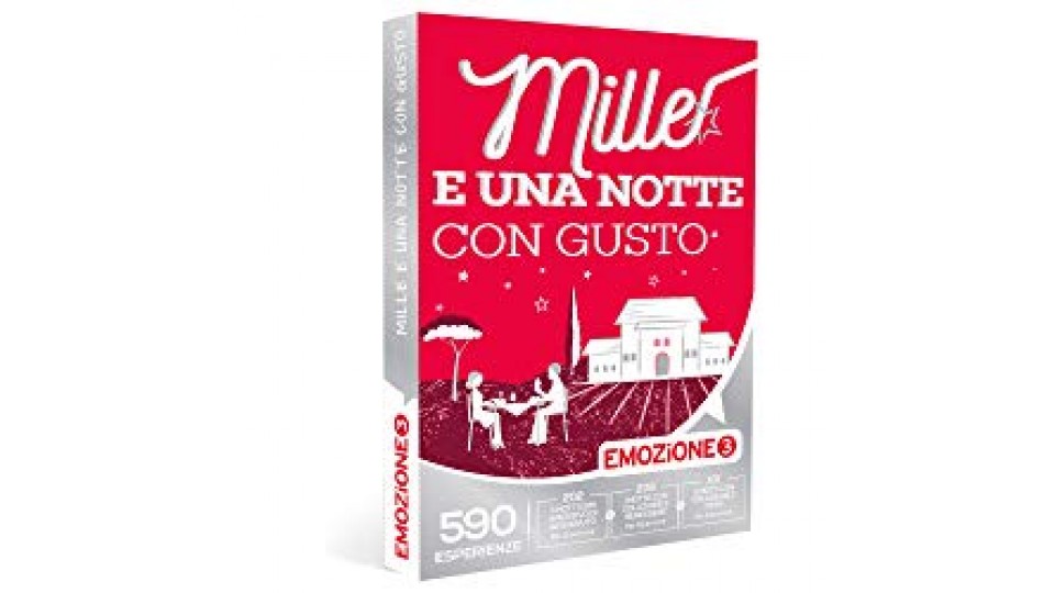 EMOZIONE3 - Cofanetto Regalo - MILLE E UNA NOTTE CON GUSTO - 590 soggiorni in meravigliosi hotel e strutture selezionate