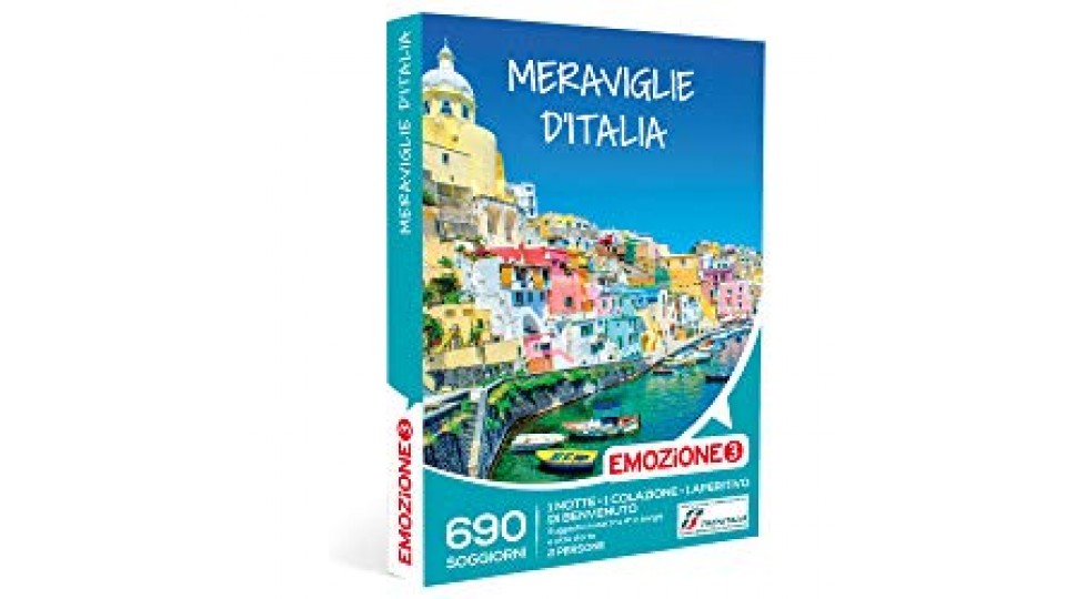 EMOZIONE3 - Cofanetto Regalo - MERAVIGLIE D'ITALIA - 690 soggiorni in hotel 3 o 4 stelle in borghi e cittÃ  d'arte italiane