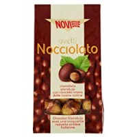 Novi OVETTI CIOCCOLATO E GIANDUJA CON NOCCIOLA INTERA