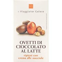 OVETTI DI CIOCCOLATO AL LATTE Ripieni con Crema alle Nocciole il Viaggiator Goloso