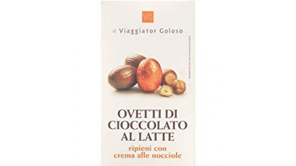 OVETTI DI CIOCCOLATO AL LATTE Ripieni con Crema alle Nocciole il Viaggiator Goloso