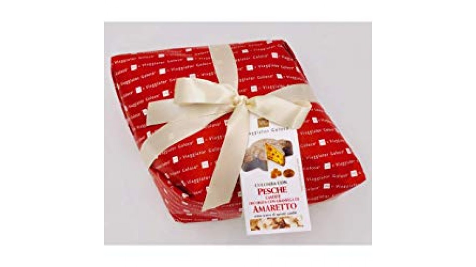 COLOMBA CON PESCHE CANDITE E GRANELLA DI AMARETTO il Viaggiator Goloso