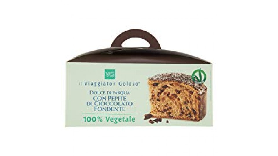 DOLCE DI PASQUA CON PEPITE DI CIOCCOLATO FONDENTE 100% VEGETALE il Viaggiator Goloso