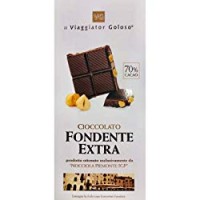 CIOCCOLATO FONDENTE EXTRA 70% CACAO "NOCCIOLA PIEMONTE IGP" il Viaggiator Goloso
