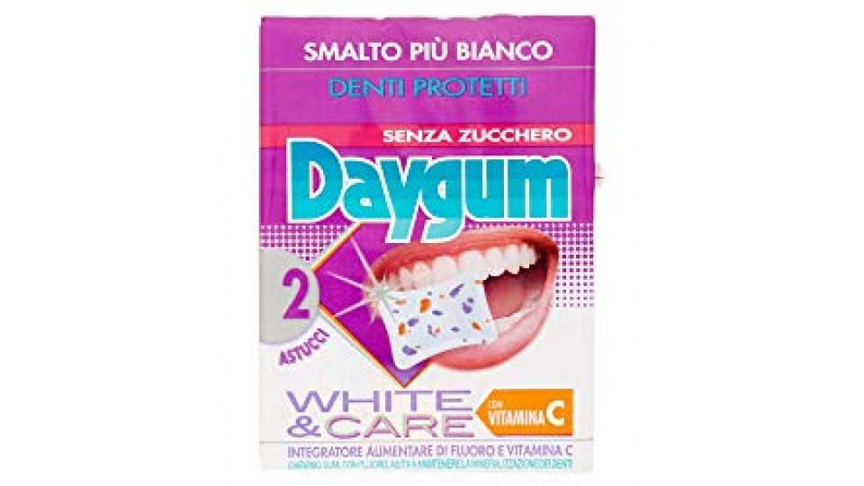 Daygum White & Care, chewing gum - [Confezione da 2 astucci]