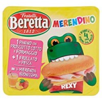 MERENDINO PANINO Prosciutto Cotto + Formaggio + Frullato Pesca Fratelli Beretta