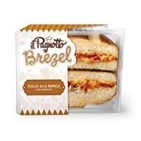 Il Pagnotto BREZEL POLLO ALLA PAPRIKA CON PEPERONI