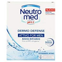 Neutromed - Dermo Protect Attivo, Detergente Intimo per Uomini, Azione Antibatterica