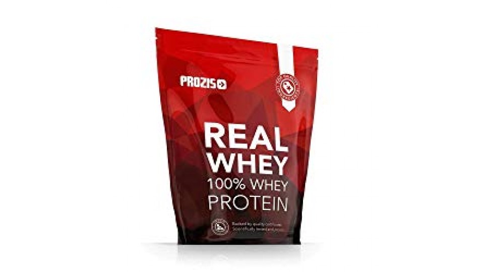 Prozis 100% Real Whey Proteine whey in polvere 1000 g - Delizioso gusto cioccolato con profilo di aminoacidi essenziali, ricco di BCAA per la massima crescita muscolare e il miglior recupero
