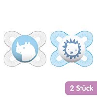 MAM 66643811 - Start, Ciuccio in silicone 0-2 mesi, confezione doppia, bambino (colori assortiti)