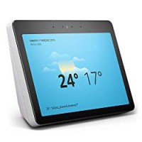 Echo Show (2ª generazione) – Audio di ottima qualità e brillante schermo HD da 10" – Bianco