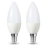 AmazonBasics - Lampadina LED E14, 5,5 W a 40 W, 470 lumen, non dimmerabile, confezione da 2