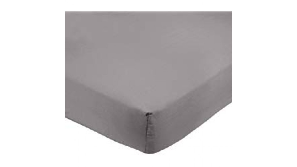 AmazonBasics Spannbetttuch, Mikrofaser, Dunkelgrau