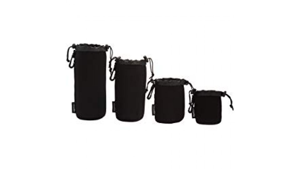 AmazonBasics - Custodie protettive impermeabili per obiettivi fotografici
