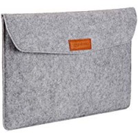 AmazonBasics - Custodia a guaina in feltro, per laptop 15,4 Pollici (39 cm), colore: grigio chiaro