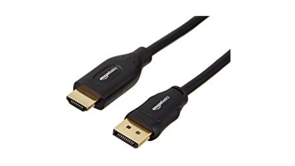 AmazonBasics, Cavo adattatore DisplayPort/HDMI, 3.4 metri
