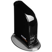 AmazonBasics - Hub USB 2.0 a 7 porte, con alimentatore da 5V e