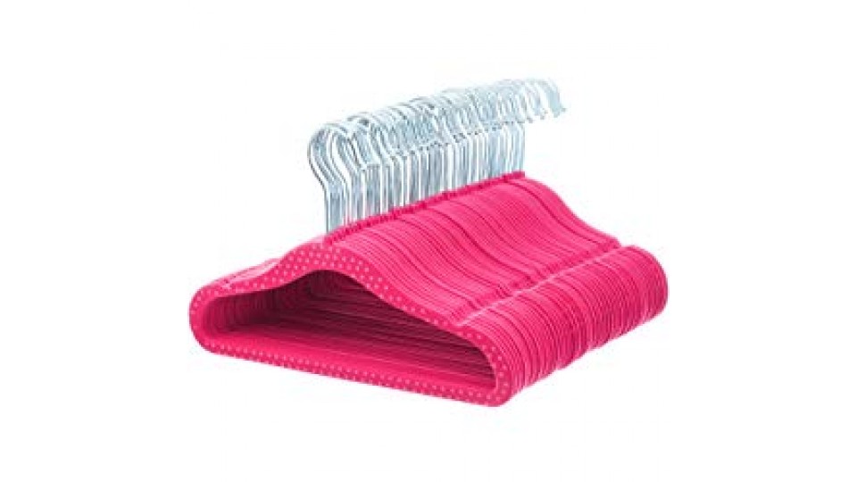 AmazonBasics - Grucce in velluto per bambini, 50 pezzi, Rosa a pois