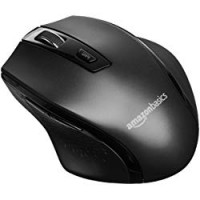 AmazonBasics - Mouse wireless ergonomico - DPI regolabili - Nero