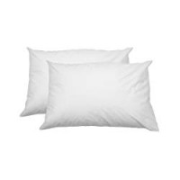 AmazonBasics - Federa copricuscino in 100% cotone morbido, con cerniera, 100% cotone, con cerniera, bianco