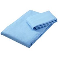 AmazonBasics - Set di asciugamani in microfibra composto da 1 telo bagno e da mani, Microfibra, blu da bagno ed