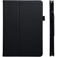 AmazonBasics - Custodia per iPad in pelle PU, con funzione Sleep/Wake automatica, Nero, 24,6 cm