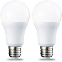 AmazonBasics Lampadina LED E27, 10.5W (equivalenti a 75W), Luce Bianca Calda, Dimmerabile - Pacco da 2