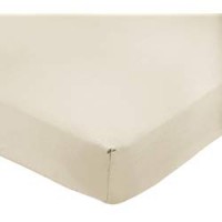 AmazonBasics - Lenzuolo king con angoli, Policotone 200 fili, panna