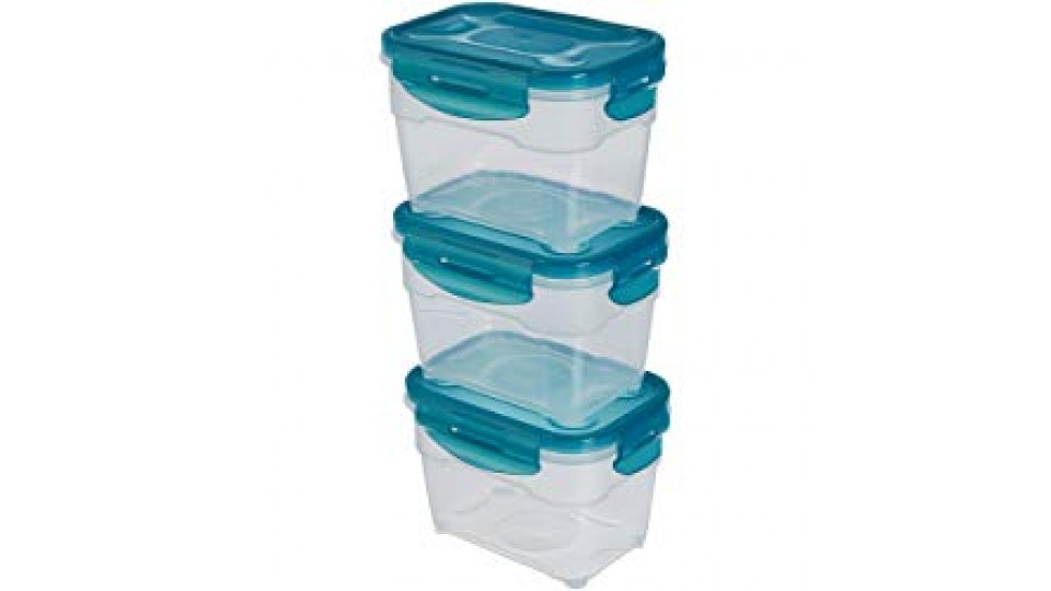 Set di contenitori per alimenti, 162mm x	120mm x	110mm, 3 pezzi da