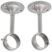 AmazonBasics - Staffa da soffitto, set da 2, Nichel