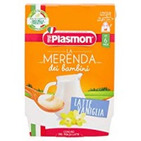 Plasmon la Merenda dei Bambini LATTE VANIGLIA, 2x120g