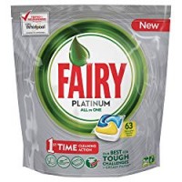 Fairy Platinum Caps per Lavastoviglie, Limone, Confezione da 63
