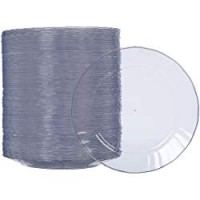 AmazonBasics - Piatti di plastica, monouso - Confezione da 100 pezzi