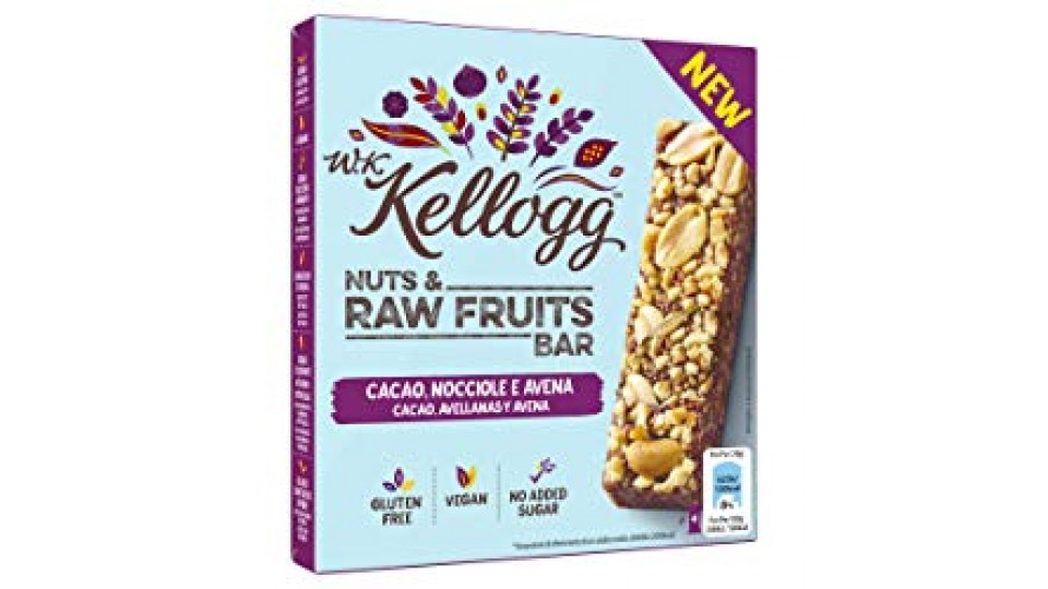 W.K Kellogg BARRETTA CACAO, NOCCIOLE E AVENA, 4x30g