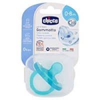 Chicco 00073011210000 Physio Gommotto in Silicone, Ciuccio per Bimbo, 0-6 Mesi, Colori Assortiti
