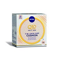 Nivea Q10 Plus Anti-Age 3 in 1 Skin Care Cushion Chiaro, Colore Naturale 01 Light-Medium