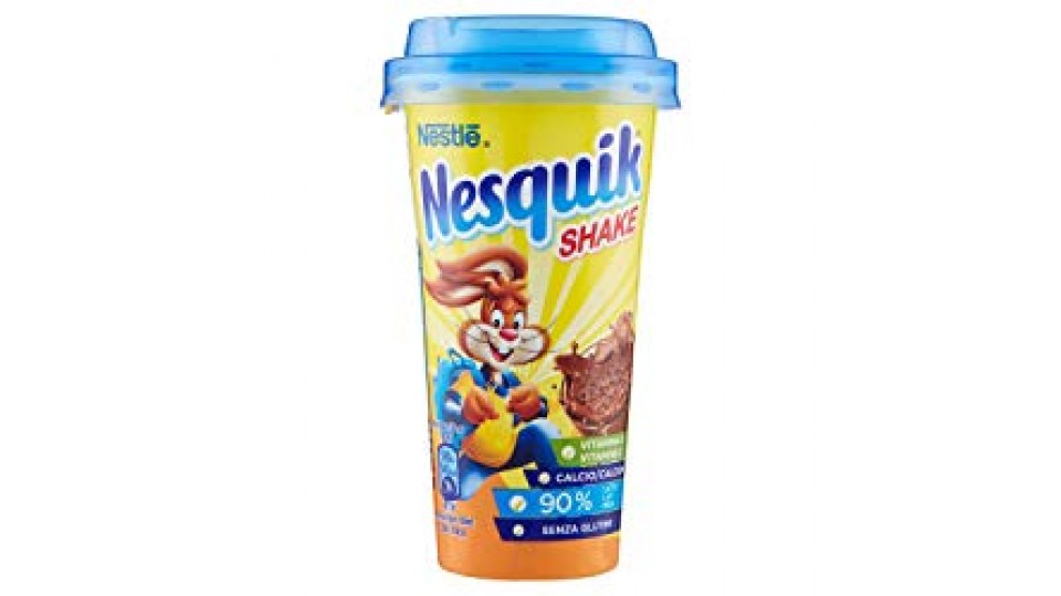 NESQUIK SHAKE con vitamina D, Calcio, 90% Latte, Senza Glutine Nestlè