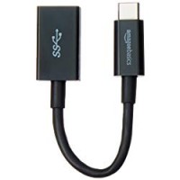 AmazonBasics - Adattatore da USB Type-C a femmina USB 3.1 Gen 1, colore nero